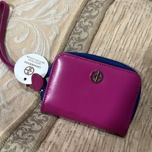 Giani Bernini Pink and Blue Wallet